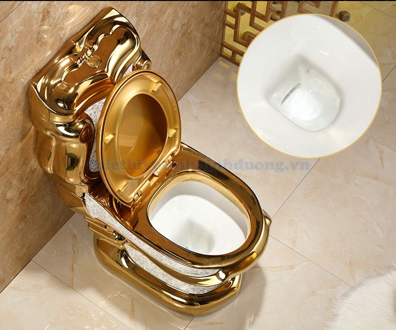 Bồn cầu mạ vàng cao cấp TL G1921